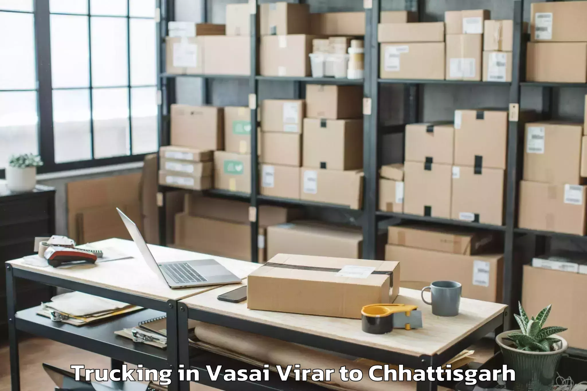 Book Vasai Virar to Katghora Trucking Online